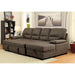 ALCESTER Brown & Gray Sectional w/ Sleeper, Ash - Red Gate Home Furnishings (Ball Ground, GA)
