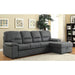 ALCESTER Brown & Gray Sectional w/ Sleeper, Ash - Red Gate Home Furnishings (Ball Ground, GA)