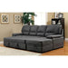 ALCESTER Brown & Gray Sectional w/ Sleeper, Ash - Red Gate Home Furnishings (Ball Ground, GA)