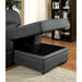 ALCESTER Brown & Gray Sectional w/ Sleeper, Ash - Red Gate Home Furnishings (Ball Ground, GA)