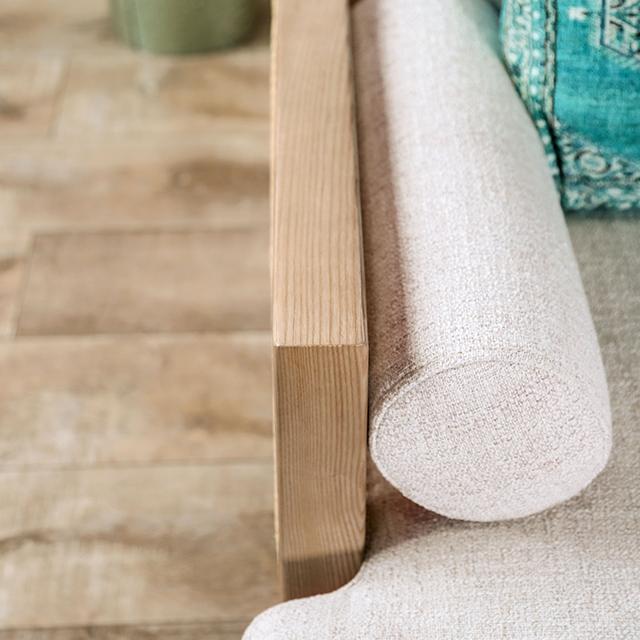 ALESUND Chair, Beige/Light Oak Natural & Brown - Red Gate Home Furnishings (Ball Ground, GA)