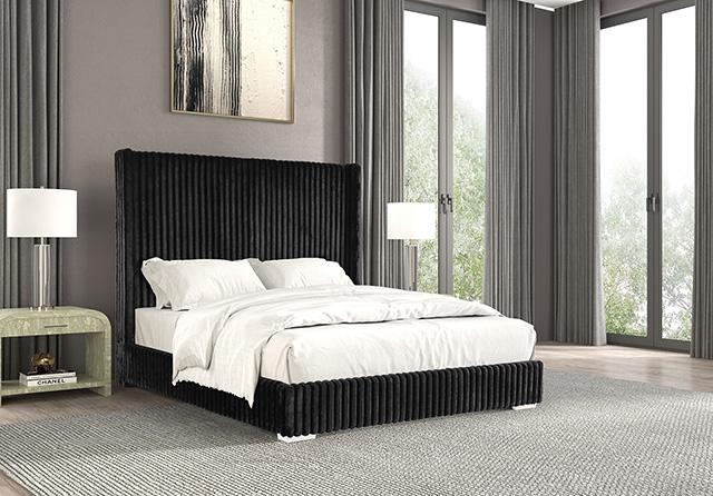 Cadwell Bed Black, Grey, Pink & White - Red Gate Home Furnishings (Ball Ground, GA)