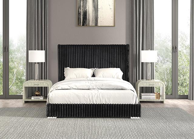 Cadwell Bed Black, Grey, Pink & White - Red Gate Home Furnishings (Ball Ground, GA)