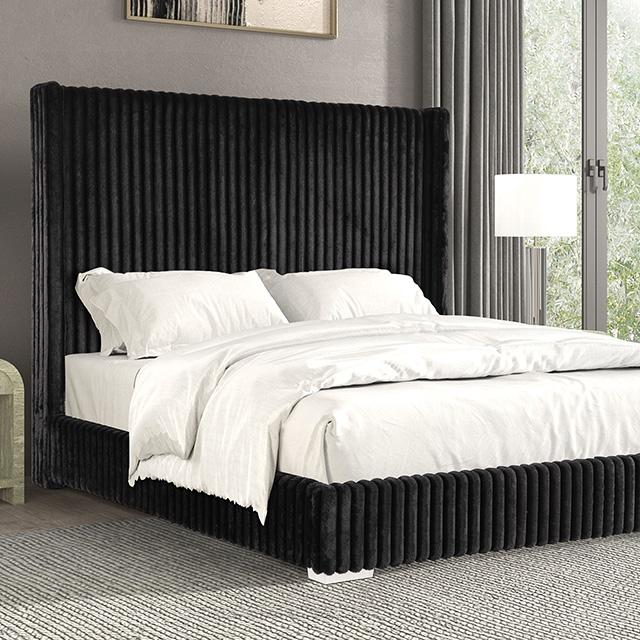 Cadwell Bed Black, Grey, Pink & White - Red Gate Home Furnishings (Ball Ground, GA)