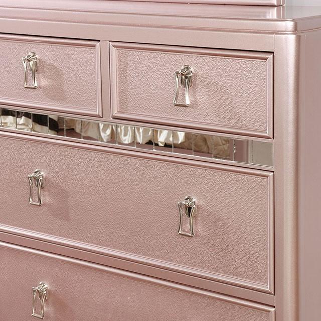 Ariston Rose Gold Dresser - Red Gate Home Furnishings (Ball Ground, GA)