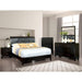 Enrico Full Queen Bed Brown, Black, & Cherry - Red Gate Home Furnishings (Ball Ground, GA)