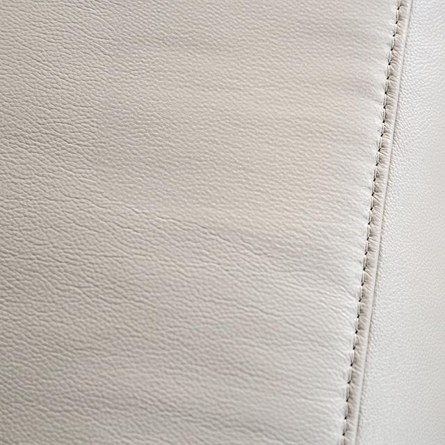 Bienne Sofa Manual Recliner White & Black - Red Gate Home Furnishings (Ball Ground, GA)