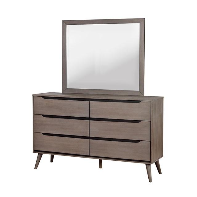 Lennart Gray Rectangular Mirror