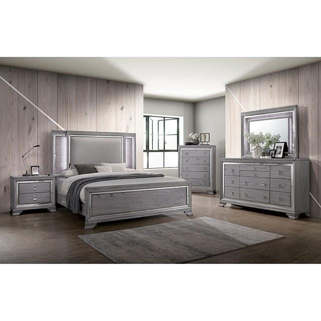 Alanis Light Gray Cal.King Bed