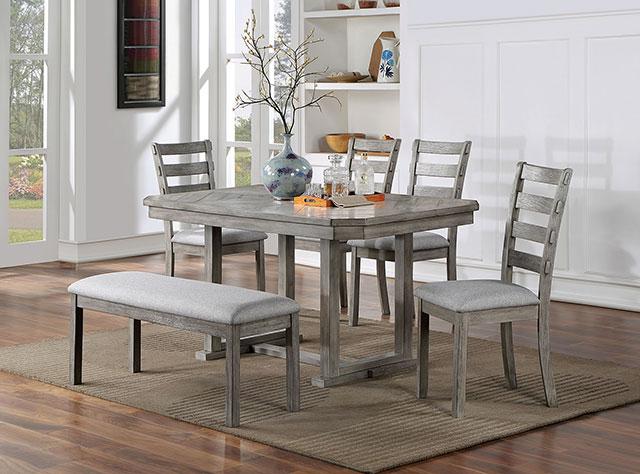 LAQUILA Dining Table, Gray - Red Gate Home Furnishings (Ball Ground, GA)