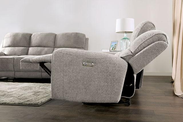 MORCOTE Power Recliner, Light Gray - Red Gate Home Furnishings (Ball Ground, GA)