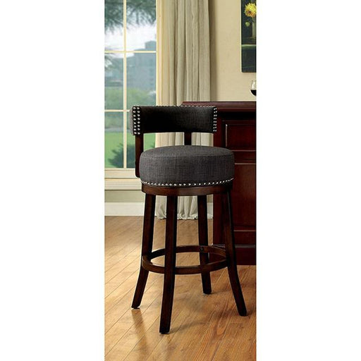 LYNSEY Dark Oak/Gray 29" Bar Stool - Red Gate Home Furnishings (Ball Ground, GA)
