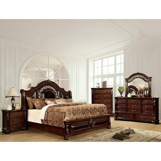 Flandreau Brown Cherry/Espresso Cal.King, E.King & Queen Bed - Red Gate Home Furnishings (Ball Ground, GA)