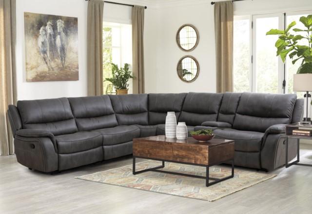 JEROMINUS Sectional, Dark Gray