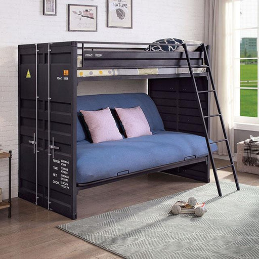 LAFRAY Twin Bunk Bed w/ Futon Base image