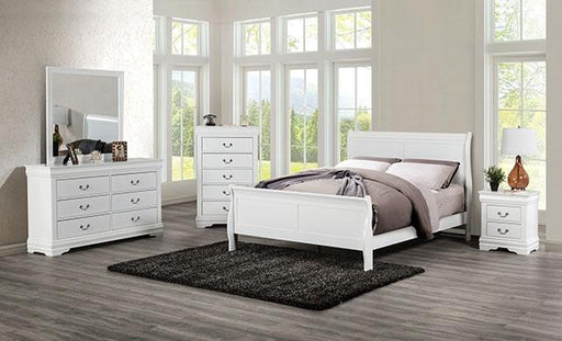 Louis Philippe Full Bed Expresso & White - Red Gate Home Furnishings (Ball Ground, GA)