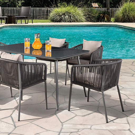 Tushari 8 Pc. Outdoor Dining Set - Red Gate Home Furnishings (Ball Ground, GA)