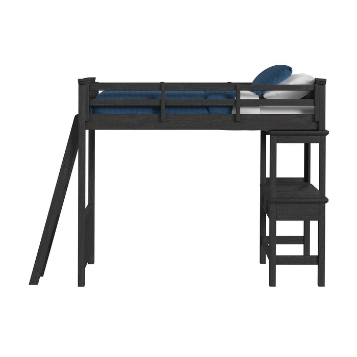 Hampton Kids Loft with Ladder and Desk with Speaker