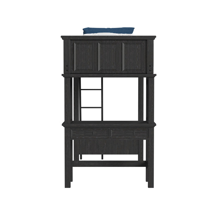 Hampton Kids Loft with Ladder and Desk with Speaker