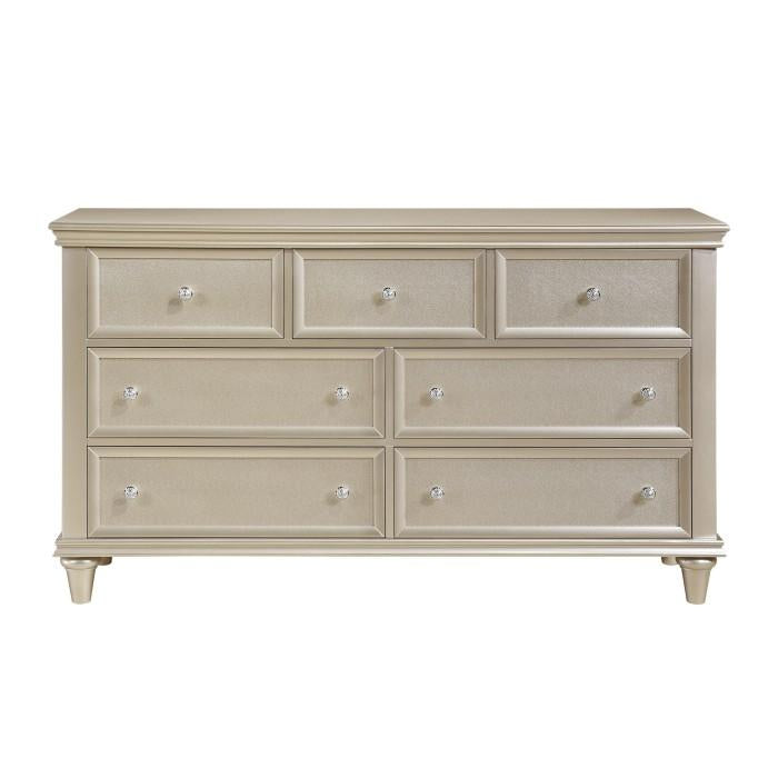 Homelegance Celandine 7 Drawer Dresser in Silver 1928-5 image