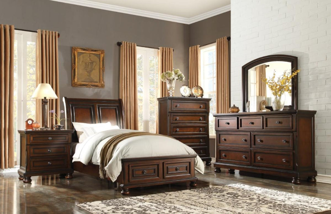 Homelegance Cumberland Chest in Brown Cherry 2159-9