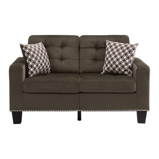 Homelegance Furniture Lantana Loveseat in Chocolate 9957CH-2 image