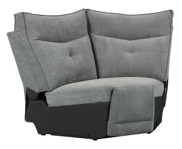 Homelegance Furniture Tesoro Corner Seat in Dark Gray 9509DG-CR