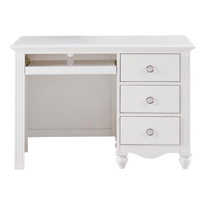 Homelegance Meghan 3 Drawer Writing Desk in White 2058WH-15 image