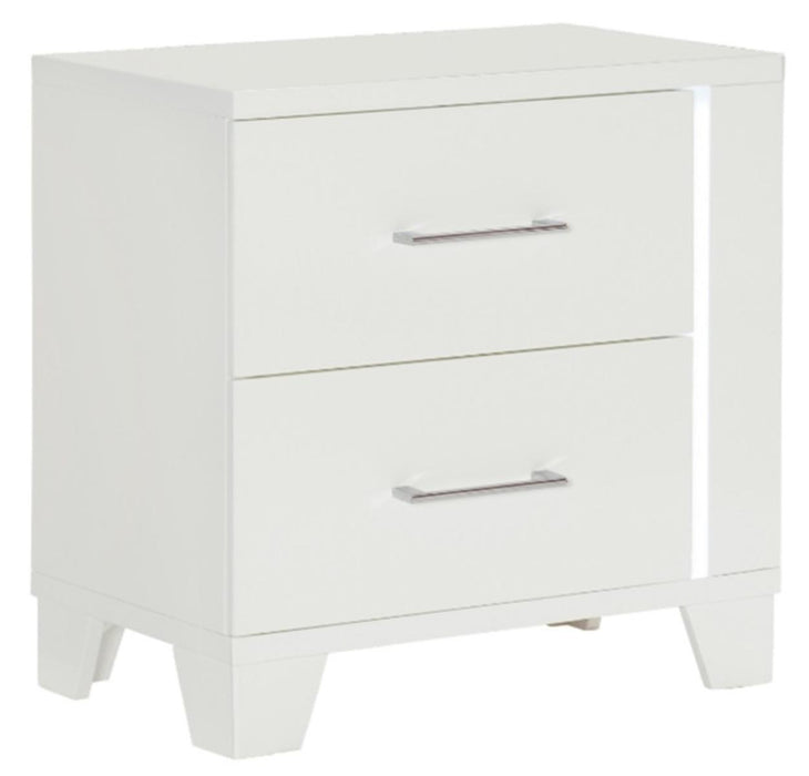 Homelegance Kerren Nightstand in White 1678W-4