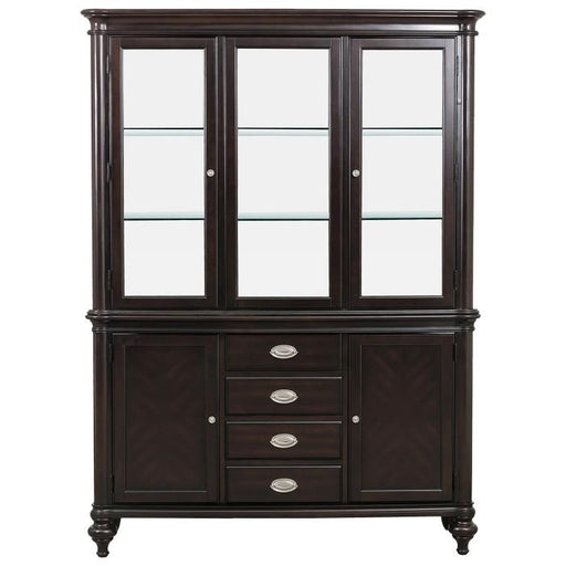 Homelegance Marston Buffet with Hutch in Dark Cherry 2615DC-50-55 image