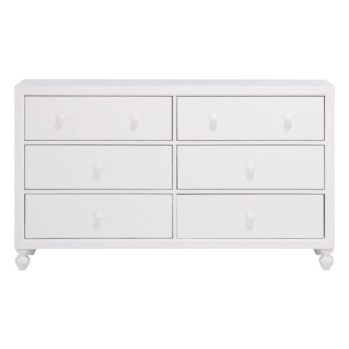 Homelegance Wellsummer 6 Drawer Dresser in White 1803W-5 image