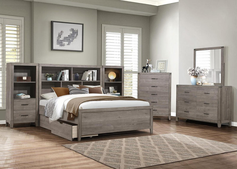 Homelegance Woodrow Queen Platform Bed in Gray 2042NB-1*