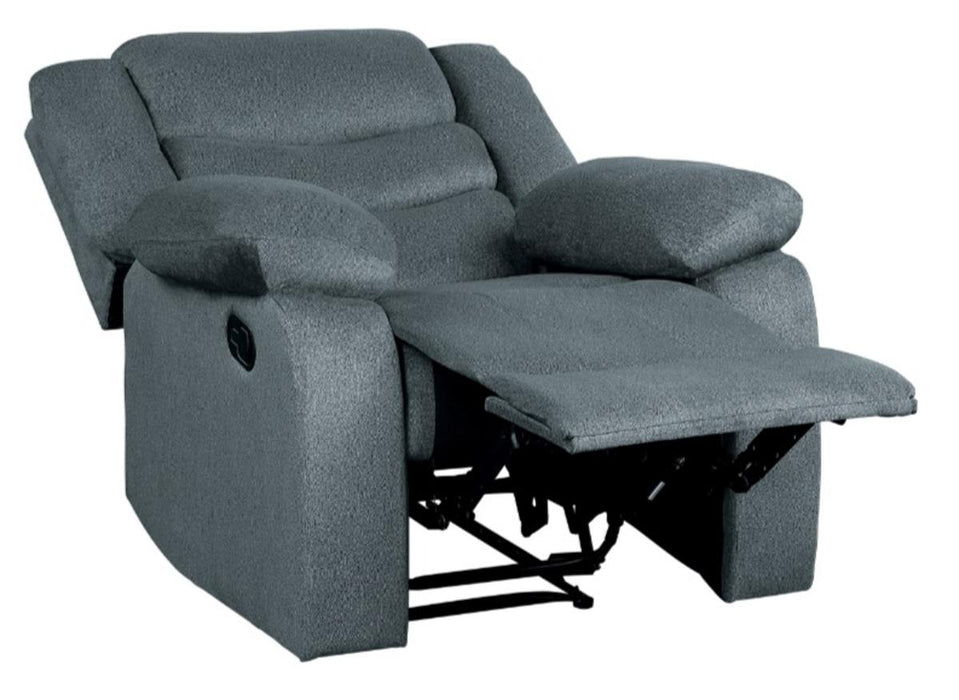 Discus Double Reclining Chair in Gray 9526GY-1