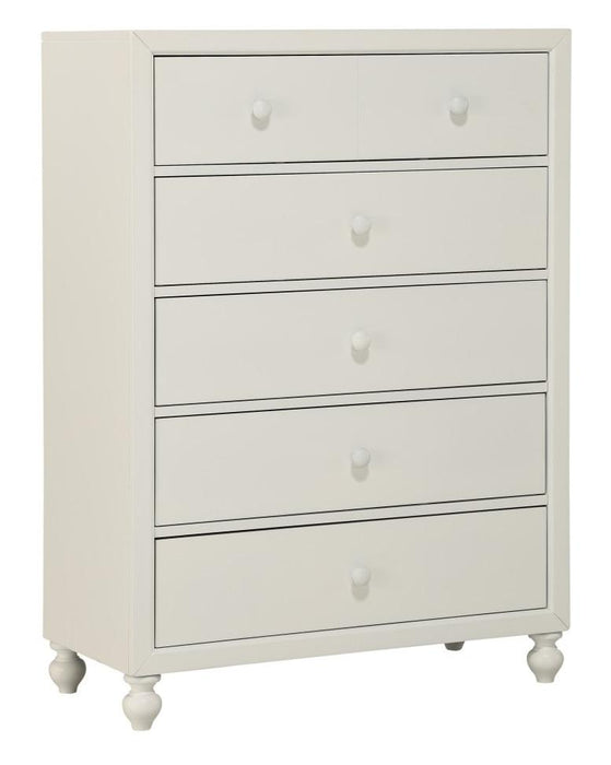 Wellsummer 5 Drawer Chest in White 1803W-9