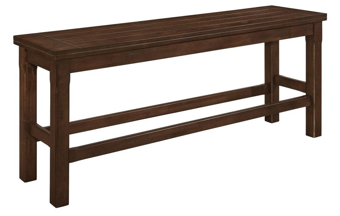 Schleiger Counter Height Bench in Dark Brown 5400-24BH