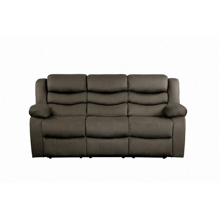 Discus Double Reclining Sofa in Brown 9526BR-3 image