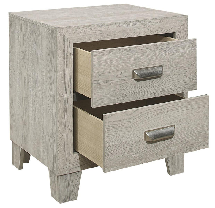 Quinby 2 Drawer Nightstand in Light Brown 1525-4