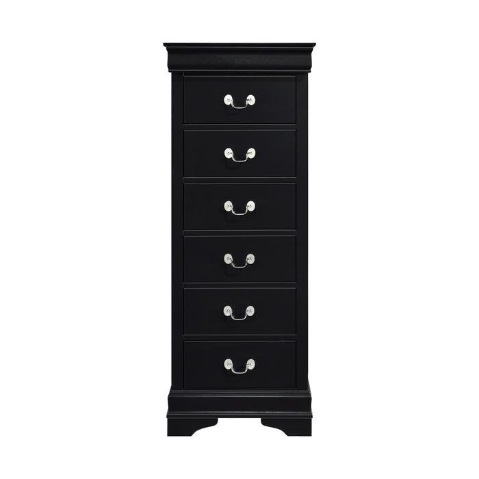 black lingerie dresser Homelegance Mayville 5pc Sleigh Bedroom Set in Black