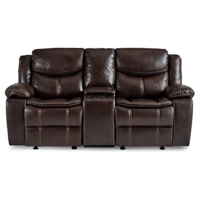 Bastrop Double Glider Reclining Loveseat in Brown 8230BRW-2 image