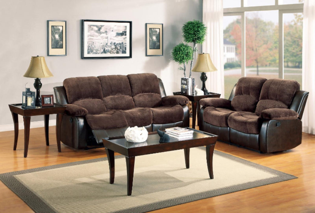 Granley Double Reclining Sofa in Chocolate 9700FCP-3 - Red Gate Home Furnishings (Ball Ground, GA)