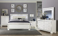 Allura Queen Panel Bed in White 1916W-1* - Red Gate Home Furnishings (Ball Ground, GA)