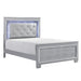 Allura Queen Panel Bed in Silver 1916-1* - Red Gate Home Furnishings (Ball Ground, GA)
