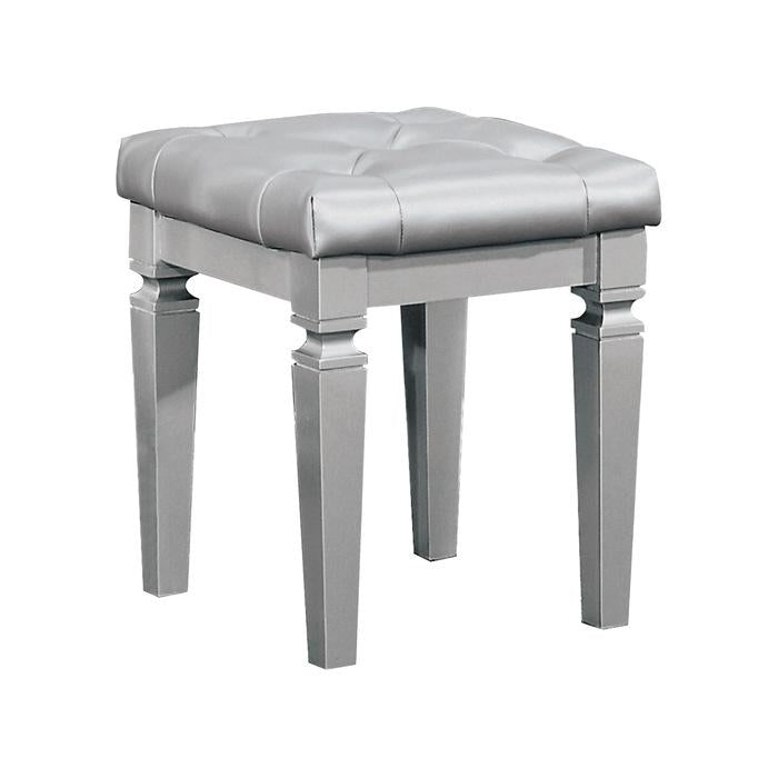 Allura Vanity Stool in Silver 1916-14 image