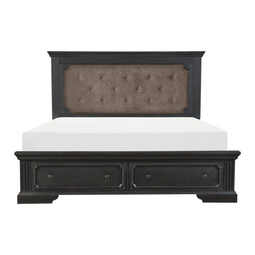 Bolingbrook Queen Upholstered Storage Platform Bed in Coffee 1647-1* - Red Gate Home Furnishings (Ball Ground, GA)