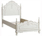 Cinderella Twin Poster Bed in Antique White 1386TNW-1* - Red Gate Home Furnishings (Ball Ground, GA)