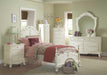 Cinderella Twin Poster Bed in Antique White 1386TNW-1* - Red Gate Home Furnishings (Ball Ground, GA)