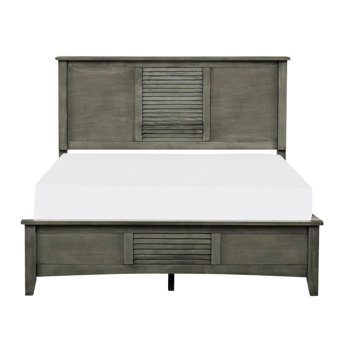 Garcia Queen Panel Bed in Gray 2046-1