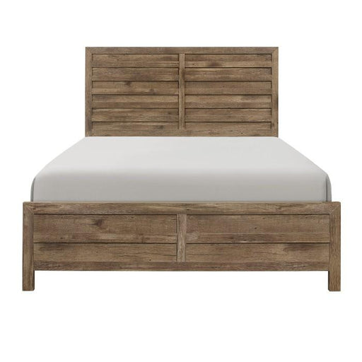 Mandan Queen Panel Bed in Weathered Pine 1910-1* image