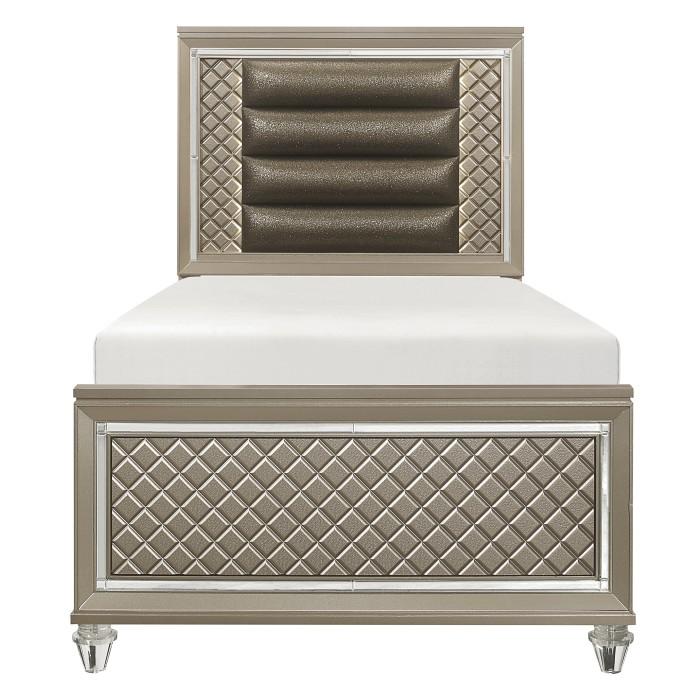 Youth Loudon Twin Platform Bed in Champagne Metallic B1515T-1* image