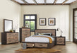 Miter Dresser in Rustin Mahogany & Dark Ebony 1762-5 - Red Gate Home Furnishings (Ball Ground, GA)